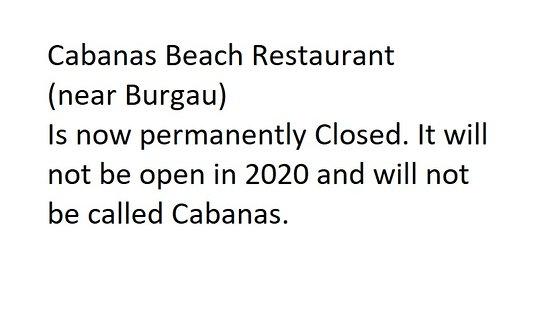 Cabanas Beach Restaurant
